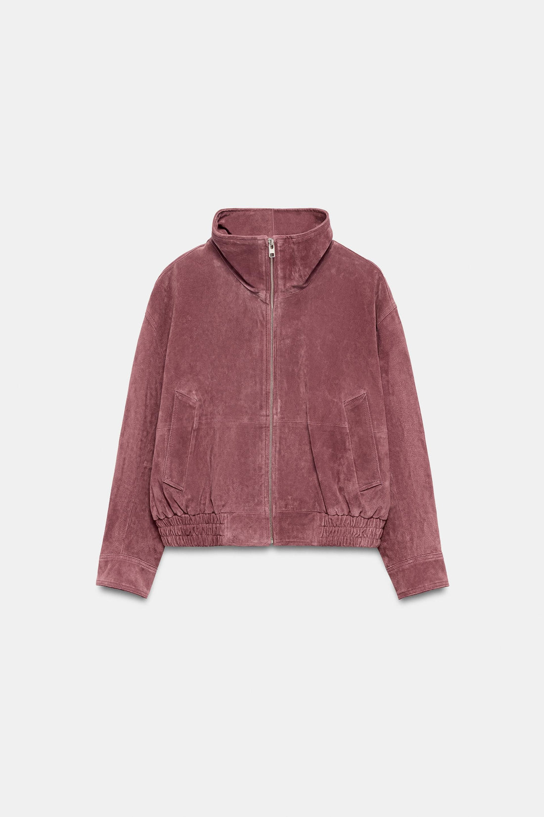Soft Leather Bomber Jacket