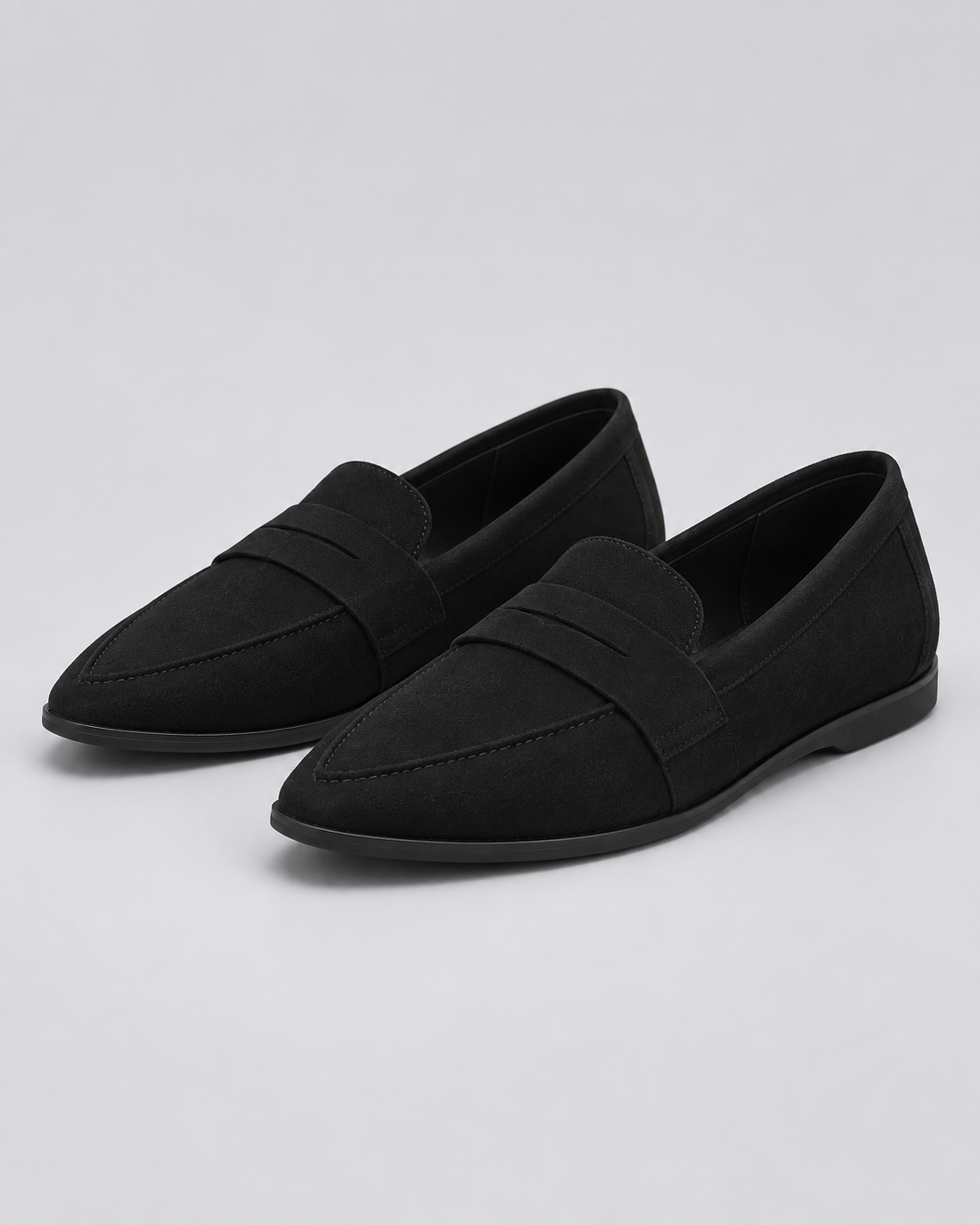 Women's Suede Pointed Toe Loafers | Slip-On Style