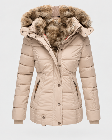 Women's Hooded Winter Coat with Pockets