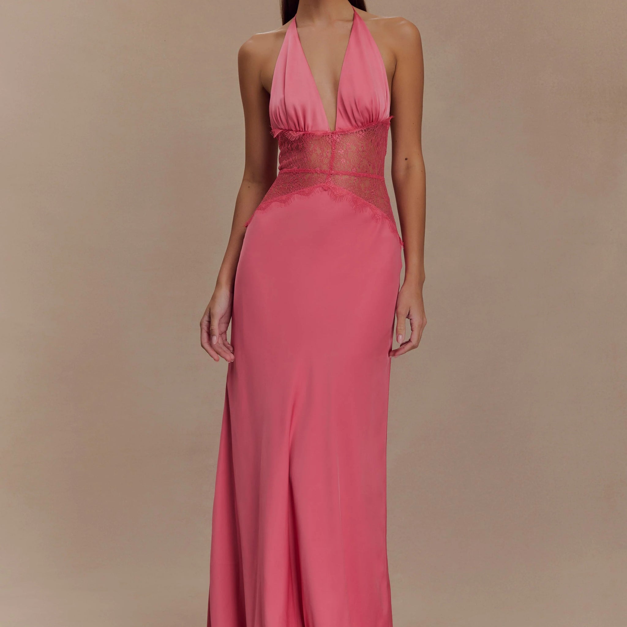 Dinah Lace And Satin Dress
