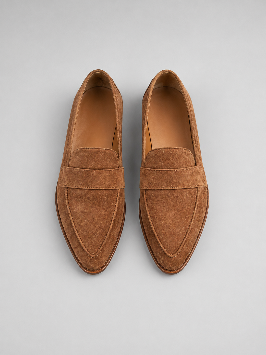 Women's Pointed Toe Suede Style Loafers